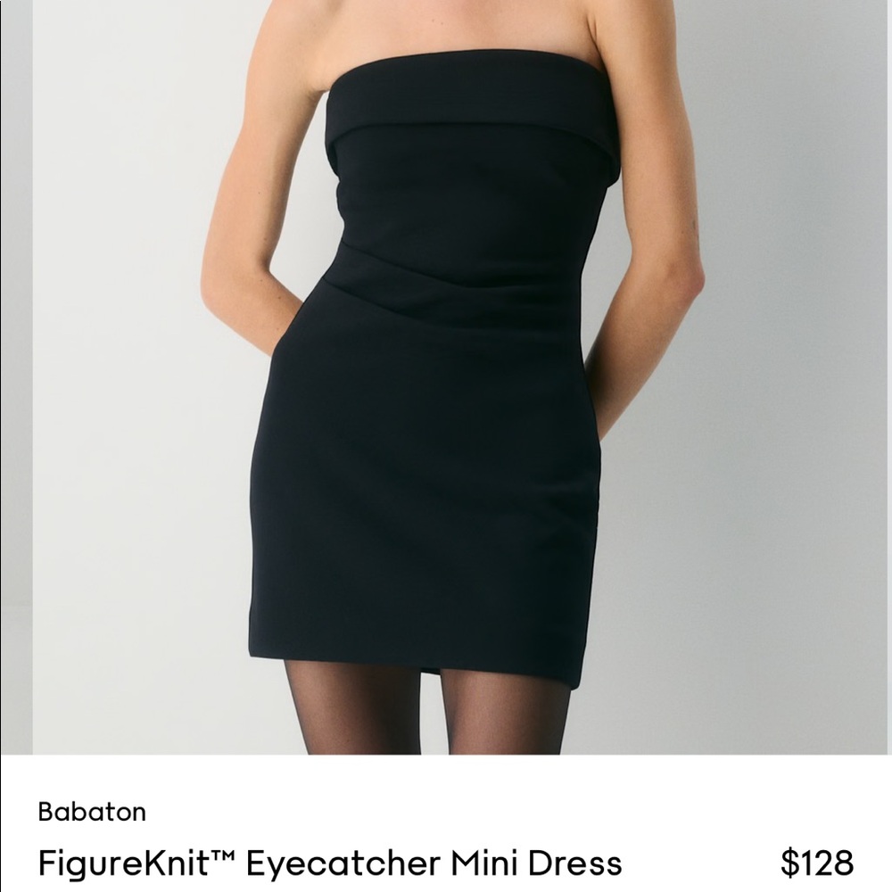 NWT Aritzia Babaton FigureKnit Eyecatcher Mini Dress (Strapless)